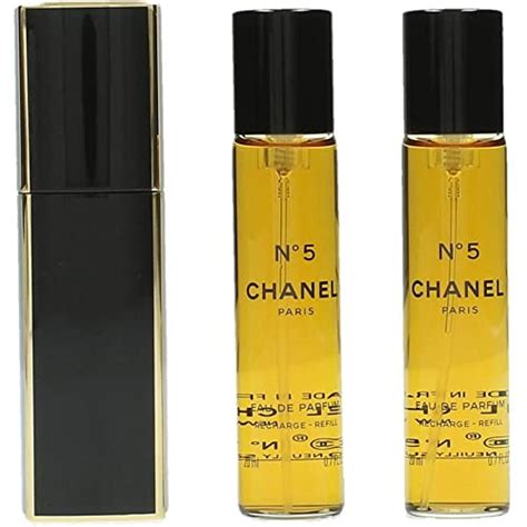 chanel no 5 edp purse spray 3x20ml|Chanel no 5 refills only.